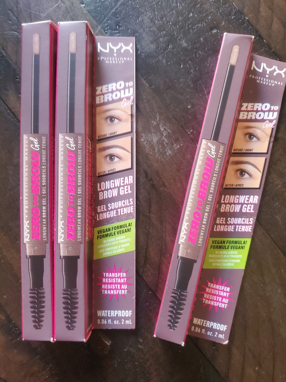 NYX Zero to Brow Longwear Brow Gel - Ash Brown Shade